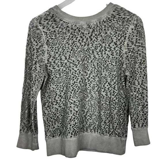 Free People We The Free Green Mesh Top Size Small - Picture 7 of 11